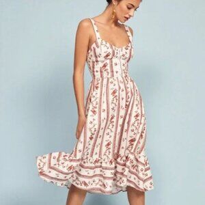 Reformation Dolci Vienna Linen Dress in Size 8